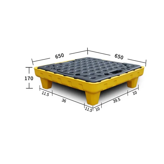 Spill Containment Tray 4 Drum New Plastic Spill Containment Pallet Ramp Yellow 