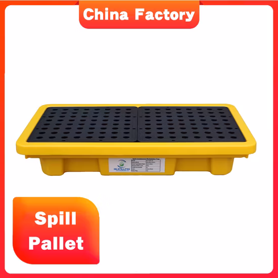 China Factory Wholesale Price 2 Drum Spill Containment Pallet for Outdoor Chemical Spill 